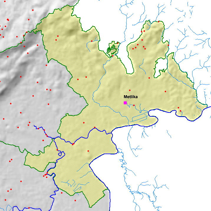 Dolenjske jame po občinah.