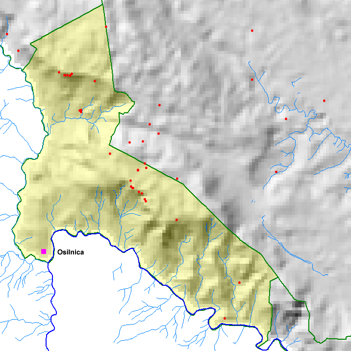 Dolenjske jame po občinah.