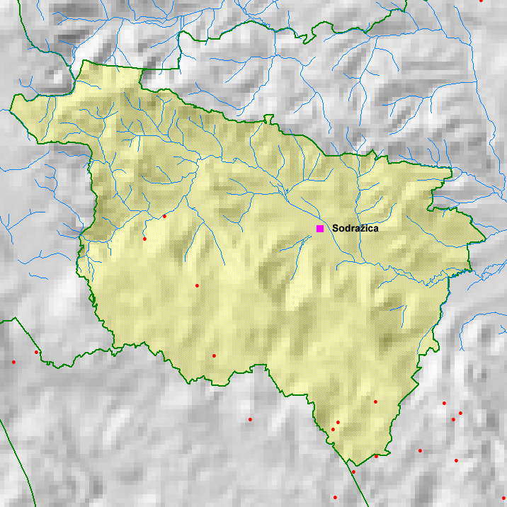 Dolenjske jame po občinah.
